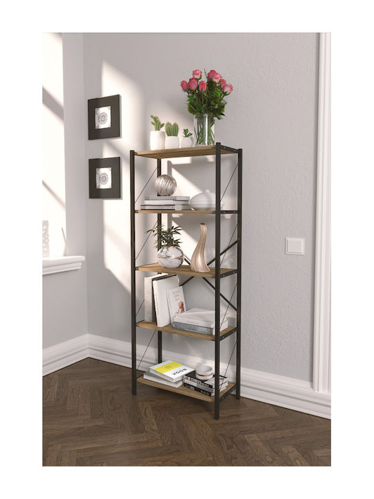 Brown Bookcase 60x30x70cm