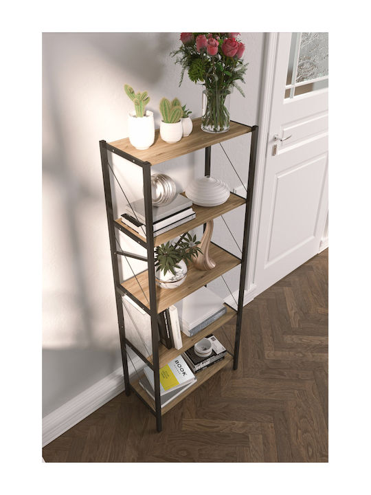 Brown Bookcase 60x30x70cm