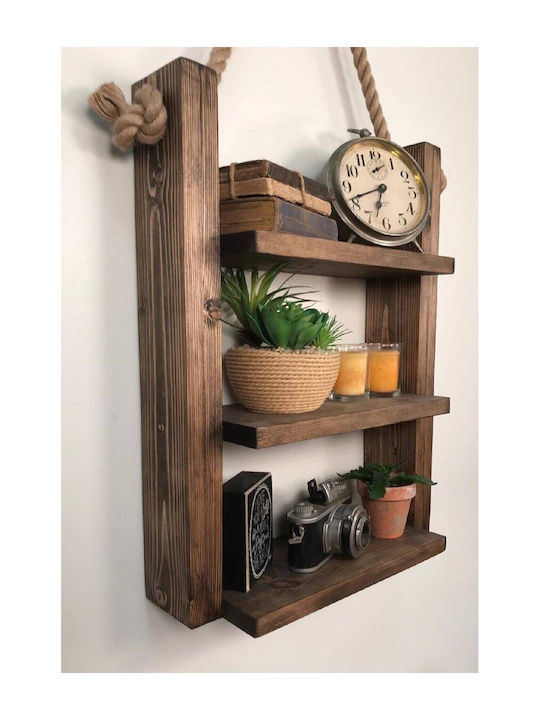 Brown Wall Shelf 42x11x64cm