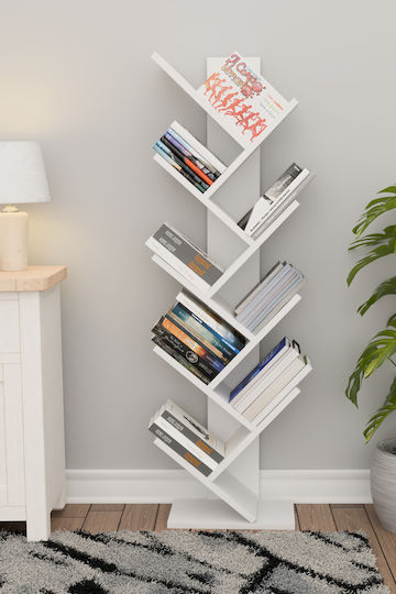 Weißes Bücherregal 35x20x130cm