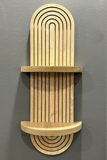 Wall Shelf Brown 54x16x20cm