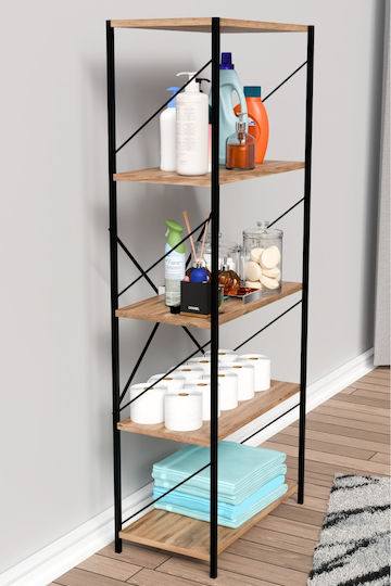 Βιβλιοθήκη Καφέ 56x25x150εκ.