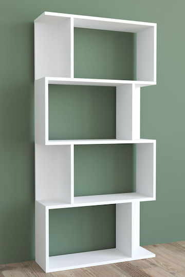 Bücherregal Weiß 147x22x72cm