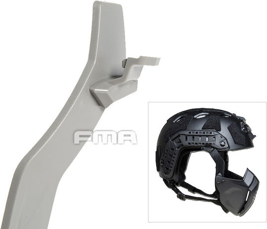 Μασκα Soft Κάτω Γνάθου Κράνους Fast Mandible Fma Black