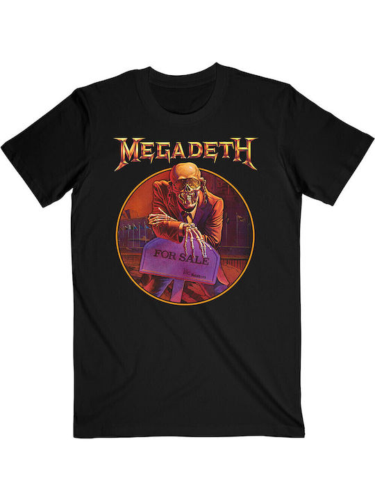 Rock Off Peace T-shirt Μαύρο Βαμβακερό Rock Off Peace T-shirt Μαύρο Βαμβακερό
