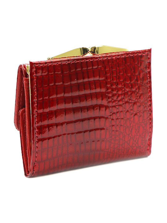 Kleines Leder Damenbrieftasche mit RFID Gold
