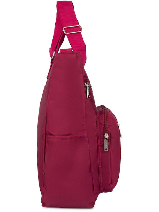 Damentasche Shopper Schulter Burgundisch