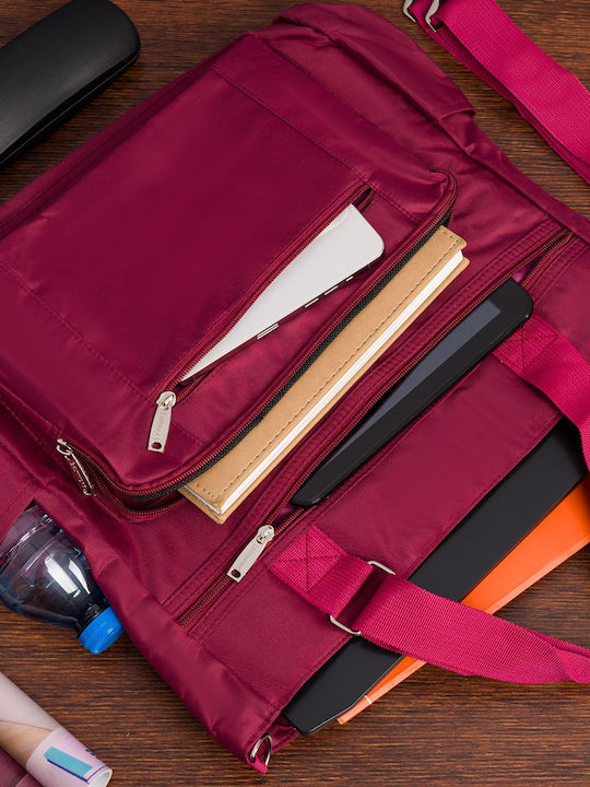 Damentasche Shopper Schulter Burgundisch