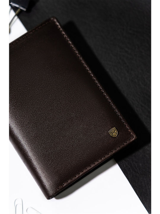 Leather Men's Wallet with RFID Gold