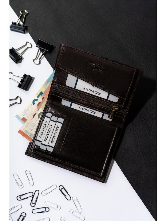 Leather Men's Wallet with RFID Gold