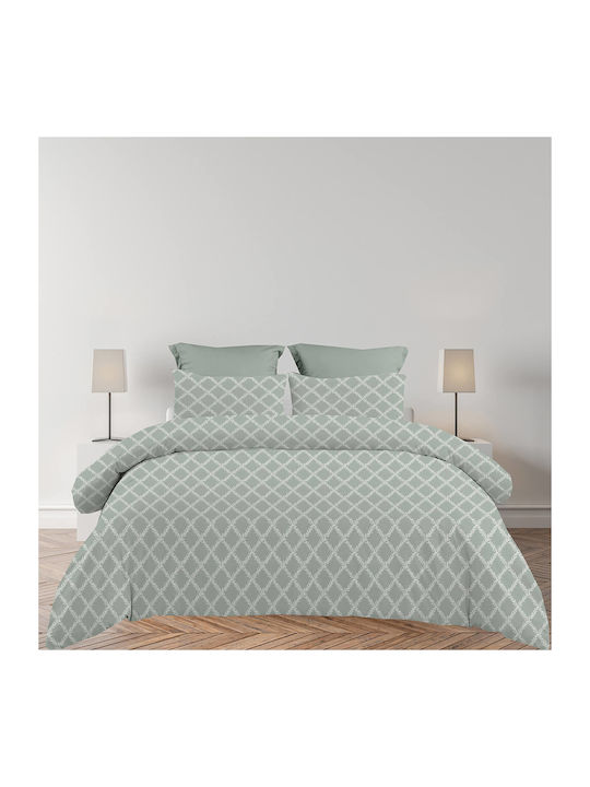 Astron Italy Lucia Set Bed Sheets For Single Bed With Rubber Hugger 100x200+30cm Lucia Gray 3 Pieces