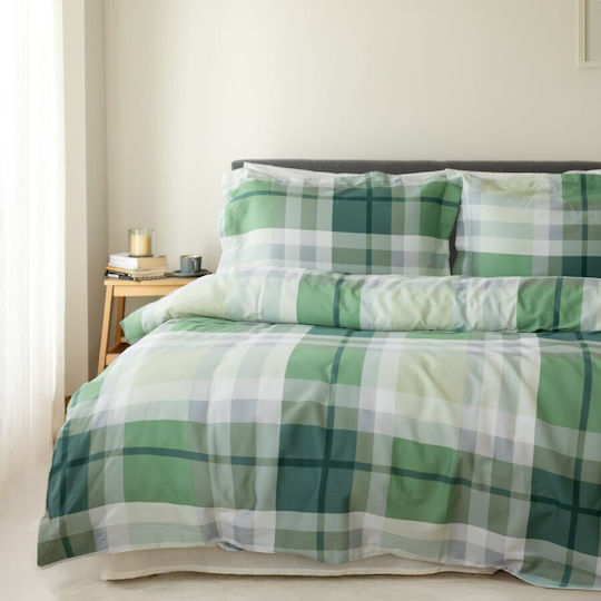 Majoli Bahar Set Huse Pentru Pilote Dublu 200x220cm Verde