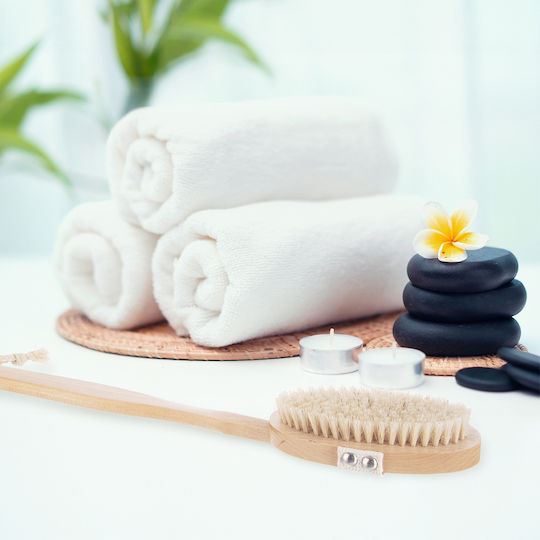 Wooden 2-in-1 Massage Brush Dry Bath Use 42 Cm