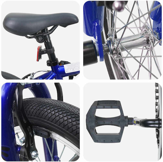 vidaXL 20 Παιdiká Ποδήλατο BMX Μπλε