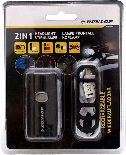 Dunlop 472843 Reîncărcabil Set Lumini Bicicletă