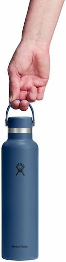 Hydro Flask Standard Flex Cap Μπουκάλι Θερμός Ανοξείδωτο 710ml Harbor Blue