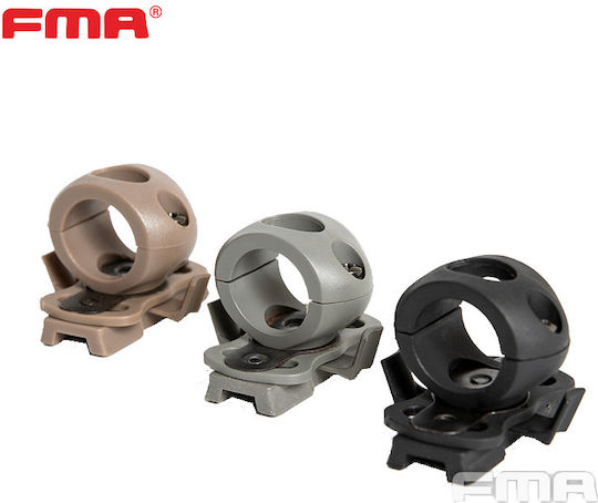 Inel De Fixare Bază Lentilă Cască Single-Clamp Rail Adapter Fma Negru