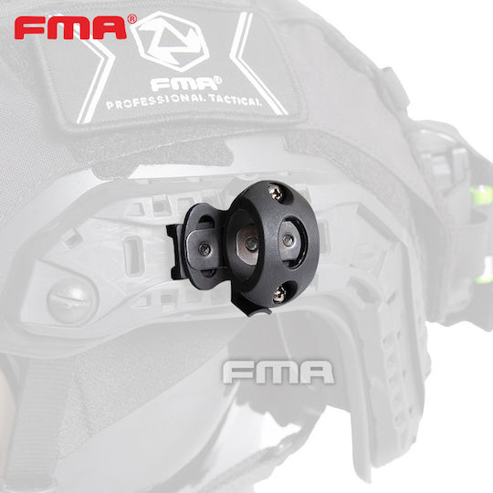 Inel De Fixare Bază Lentilă Cască Single-Clamp Rail Adapter Fma Negru