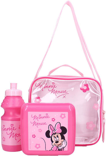 Vadobag Plastic Kids Dinner Set Minnie Pink 12.3 x 12.3 x 7cm