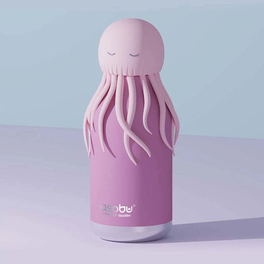 Asobu Μπουκάλι Παιδικό Παγούρι Θερμός Bestie Jellyfish 460ml