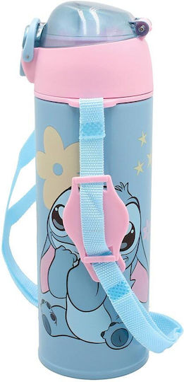 Gim Stitch Stainless Steel Kids Water Bottle Stitch Thermos with Straw Gim SS Stitch 450ml