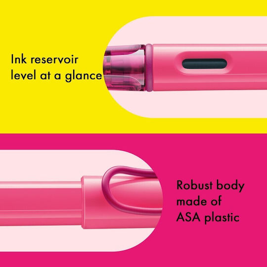 Lamy Safari Füllfederhalter Fein Rosa aus Kunststoff