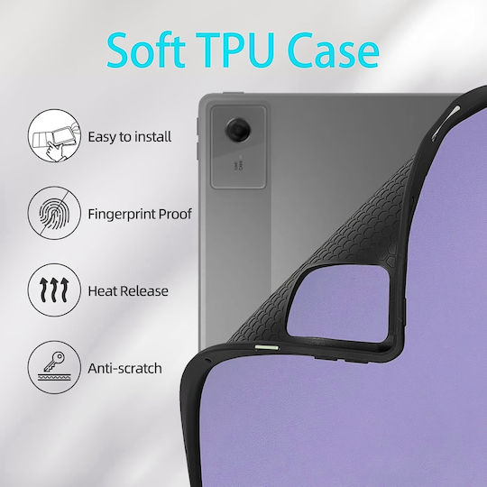 Case Lenovo Idea Tab 11.0″ 2025 Stylus Holder Eco Leather Smart Cover – Lila