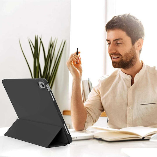 Husă Ipad Air 11 Inch M4 M3 M2 2026-2024 Auto Wake Sleep Ultra Slim Stand Soft Tpu – Negru