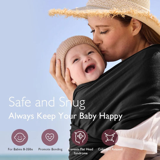 Momcozy Μάρσιπος Wrap Μαύρο
