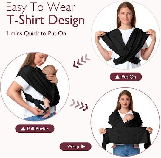 Momcozy Μάρσιπος Wrap Μαύρο