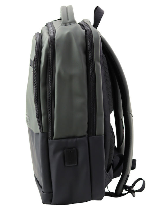 Urban Business Backpack Usb Laptop Pocket Black Gray 16l 41cm