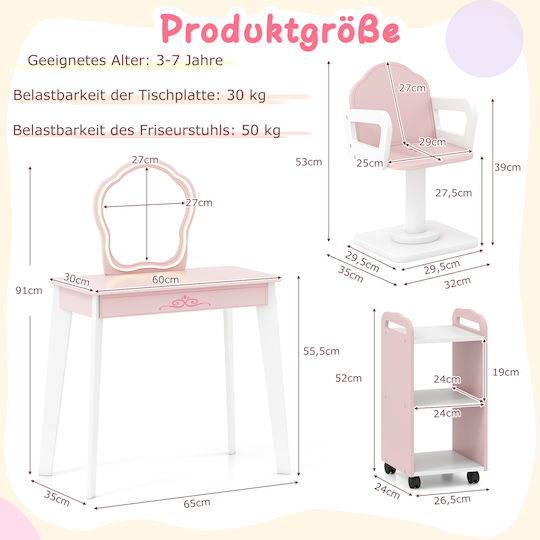 Costway Kinder-Schminktisch Schönheitsspielzeug