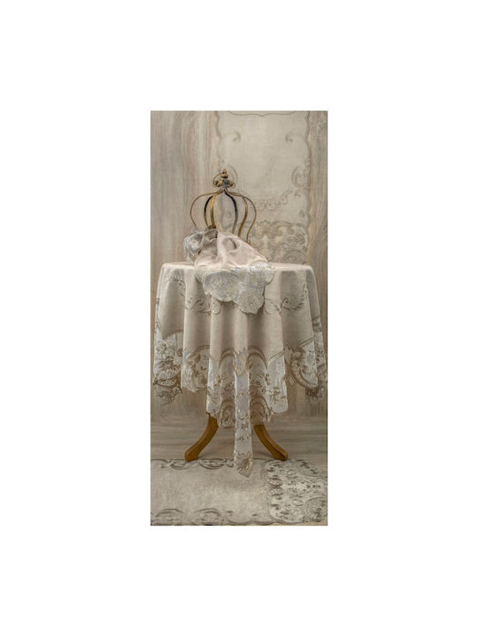 F&L F&L Ecru Tischdecke 29x65cm