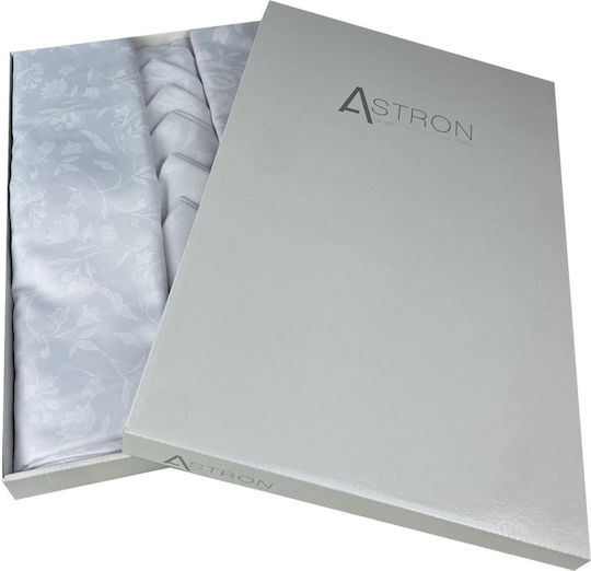 Astron Italy Σετ 9τμχ Τραπεζομάντηλο White 140x220εκ.