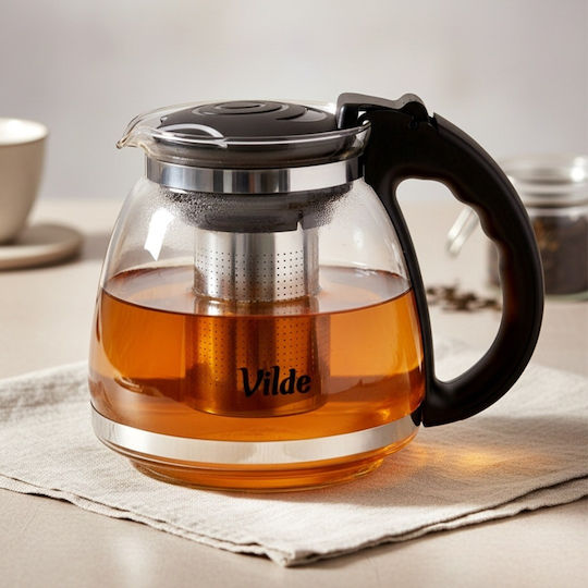 Vilde Τσαγιέρα με Φίλτρο Γυάλινη 1500ml
