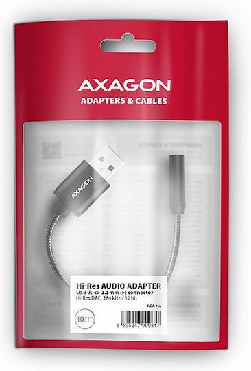 Axagon USB-A Male To 3.5mm Female Converter 1 Piece ADA-HA