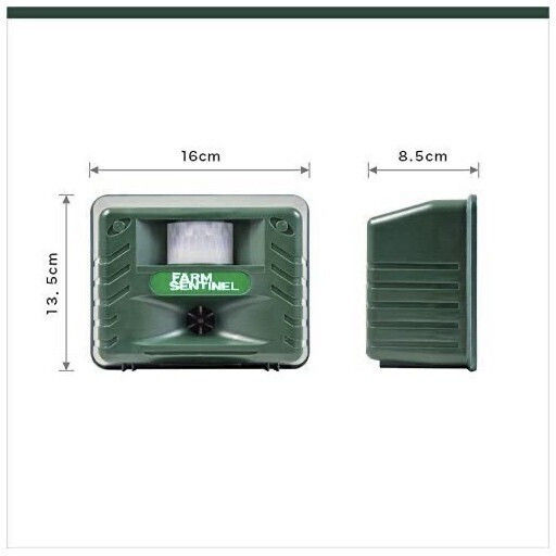 Ultrasonic Device for Repelling Rodents Cats Birds 0.245x0.115m