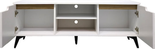 Pakketo TV-Ständer Kemvio Weiß M150xP38xH44cm