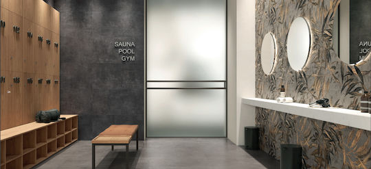 Placă Con_creta Grigio Basalto 60x120 Gri Închis Satinat