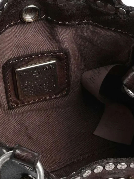 Leder Damen Schultertasche Braun