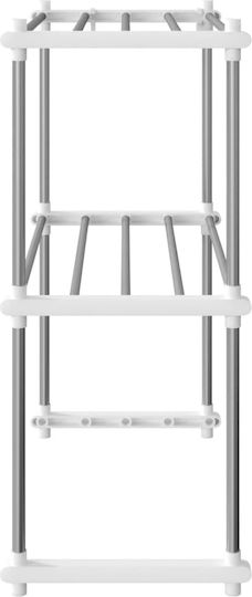vidaXL Suport Pentru Cuptor Cu Microunde Metalic 51x27x63cm Alb