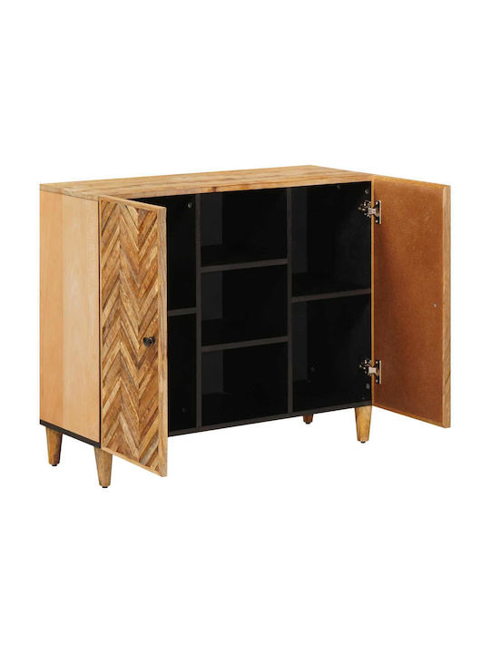 Holz Sideboard Braun 90x33.5x75cm