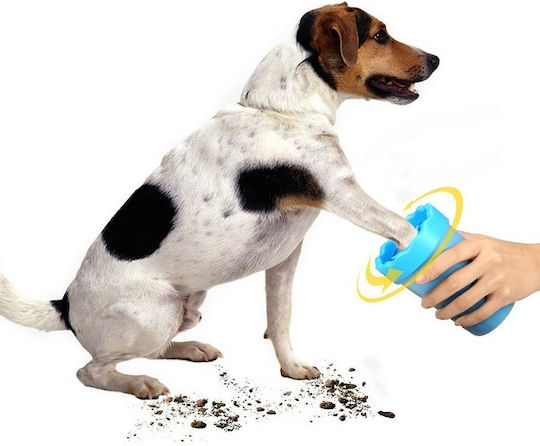 Reinigung der Füße Hund Container Blau 10cm Silikonfasern Oem