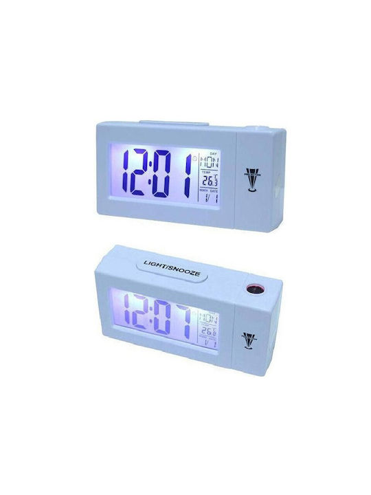 Tischuhr Digital LED mit Wecker Schwarz 14286-0500R-03R