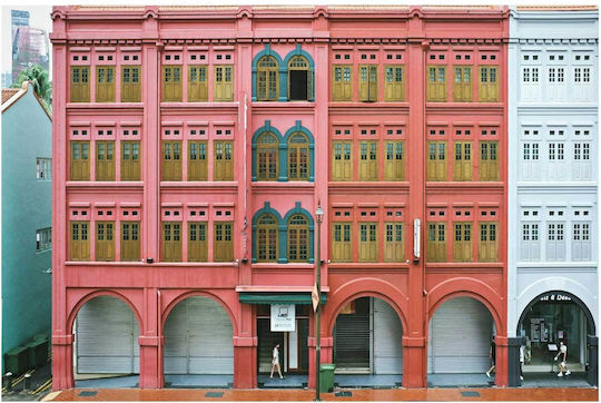 iLovePrints Gemälde Bunte Urbane Architektur 150x100