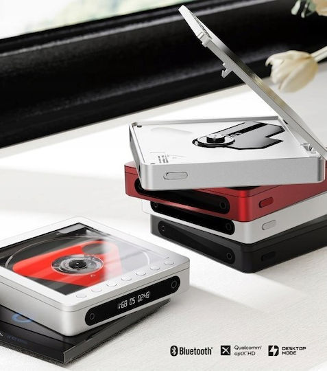 Fiio Dm13 Player Cd Portabil Bluetooth 5.1 Suport Multi-format Ieșire Duală 3.5mm/4.4mm Baterie 1000mah Argintiu