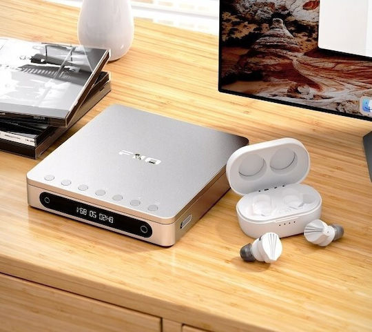 Fiio Dm13 Player Cd Portabil Bluetooth 5.1 Suport Multi-format Ieșire Duală 3.5mm/4.4mm Baterie 1000mah Argintiu