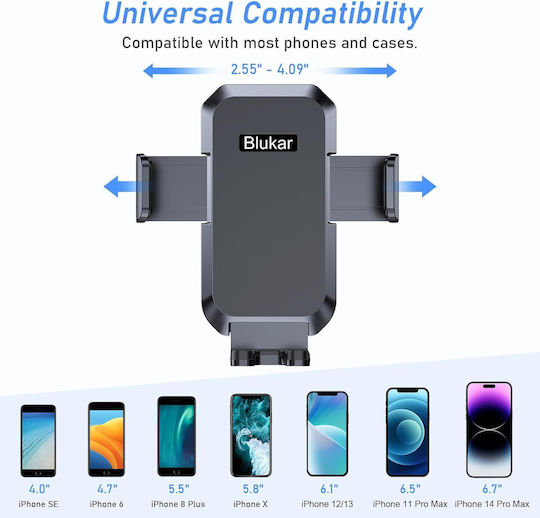 Blukar Car Phone Holder Ventilation Mount 360 Rotation Universal