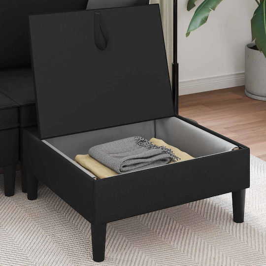 vidaXL Hocker Für Das Wohnzimmer Mit Stauraum Mit Samt Schwarz