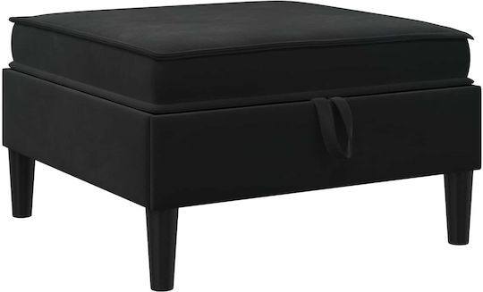vidaXL Hocker Für Das Wohnzimmer Mit Stauraum Mit Samt Schwarz